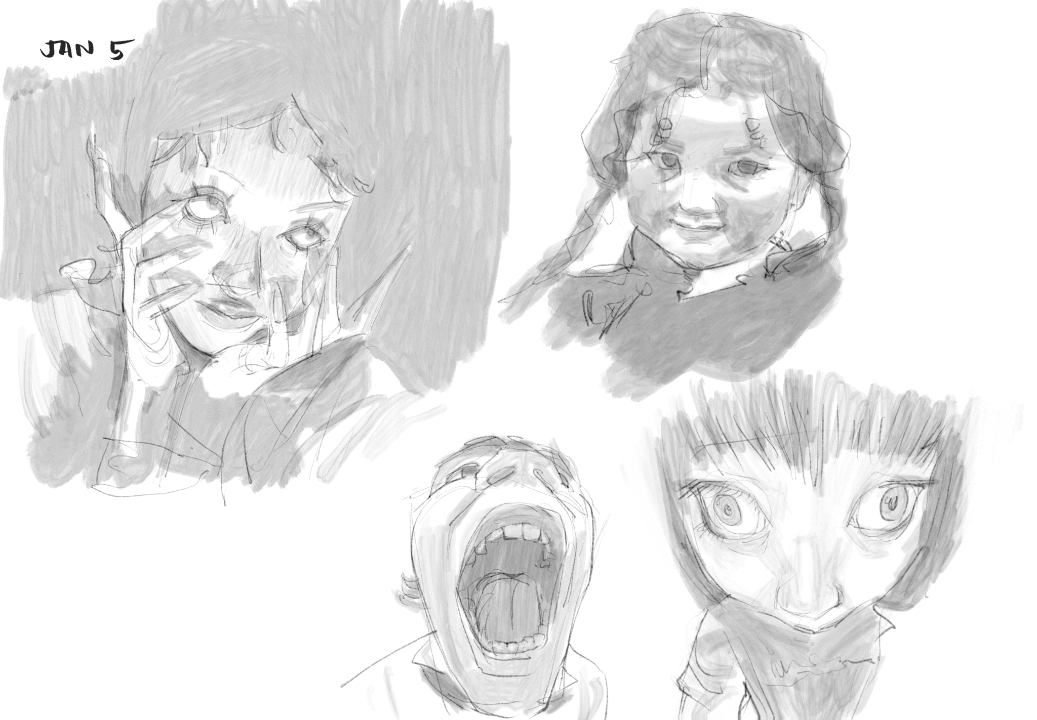 Drawing study — January 2025, by KJ Gallego